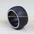 Fancy preço anel de zircônio preto, projetar seu próprio anel de aço inoxidável